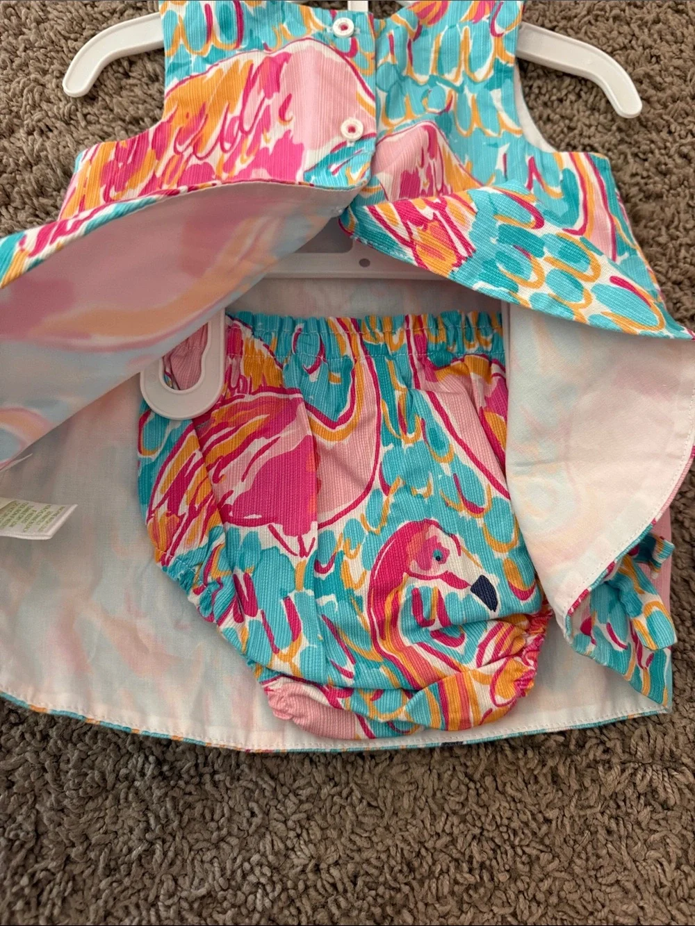 Lilly Pulitzer bright flamingo